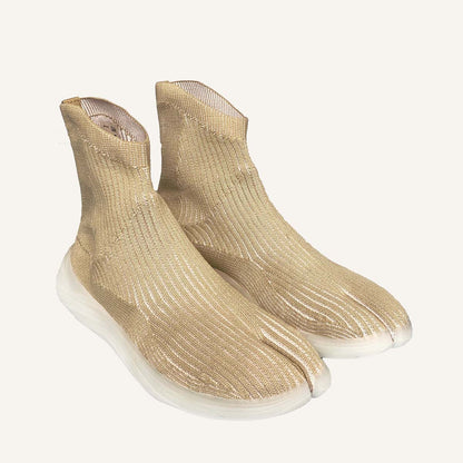 Silk Tabi - Camel Stripe